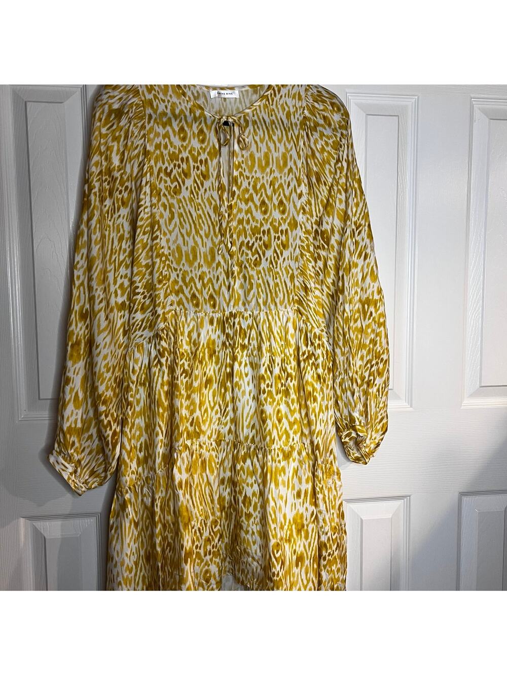 Anime Bing Dress Yellow and Ivory Print